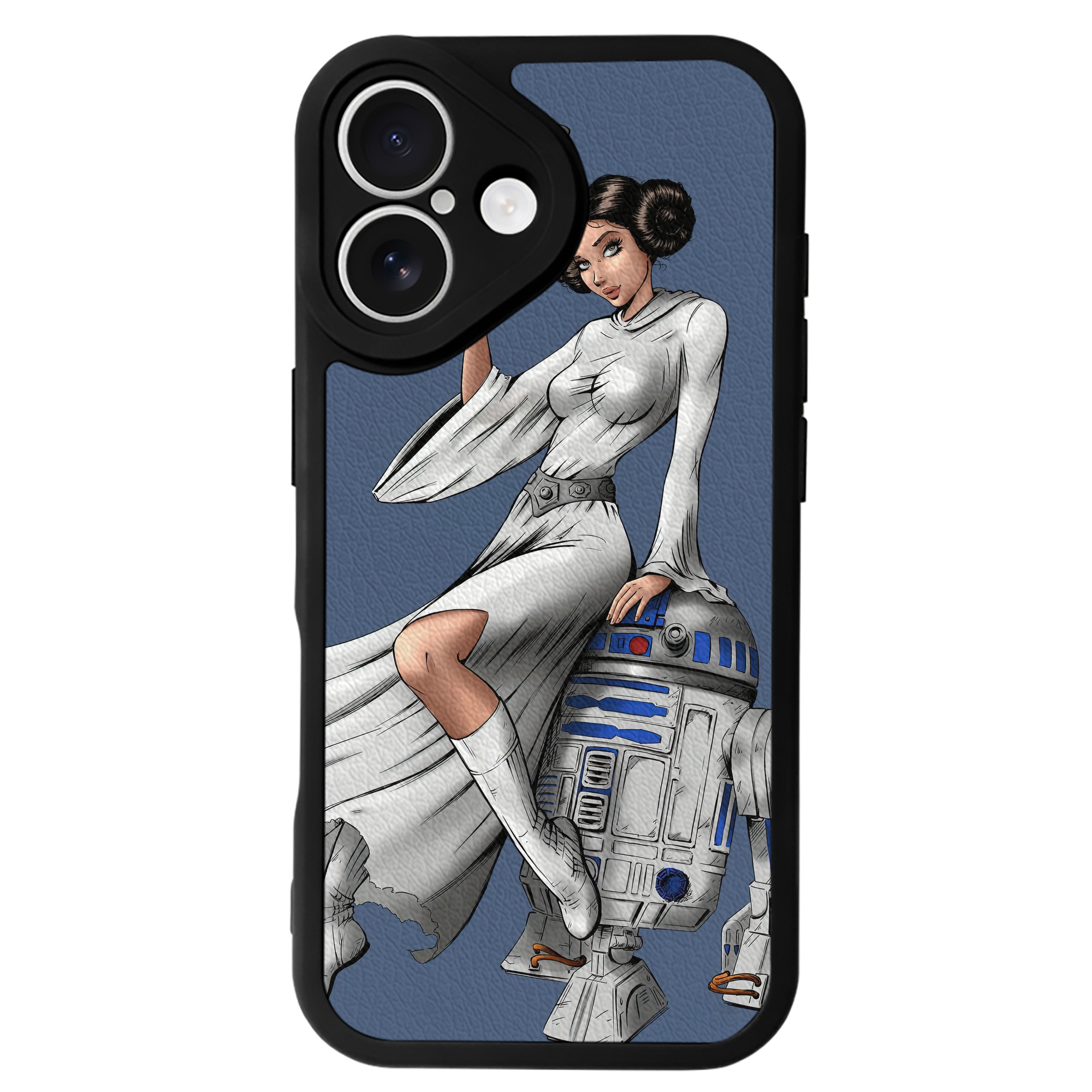（画像用） スター・ウォーズ Star Wars 【iPhone 16シリーズ対応】シリコンスマホケース（レザー調） 材質：シリコン